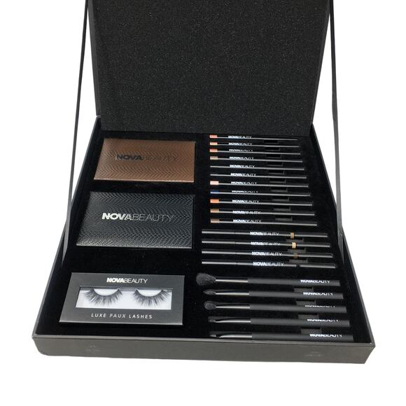 Nova Beauty New Eye Collection Box w/Mirror - 23 Piece Set - Picture 1 of 12